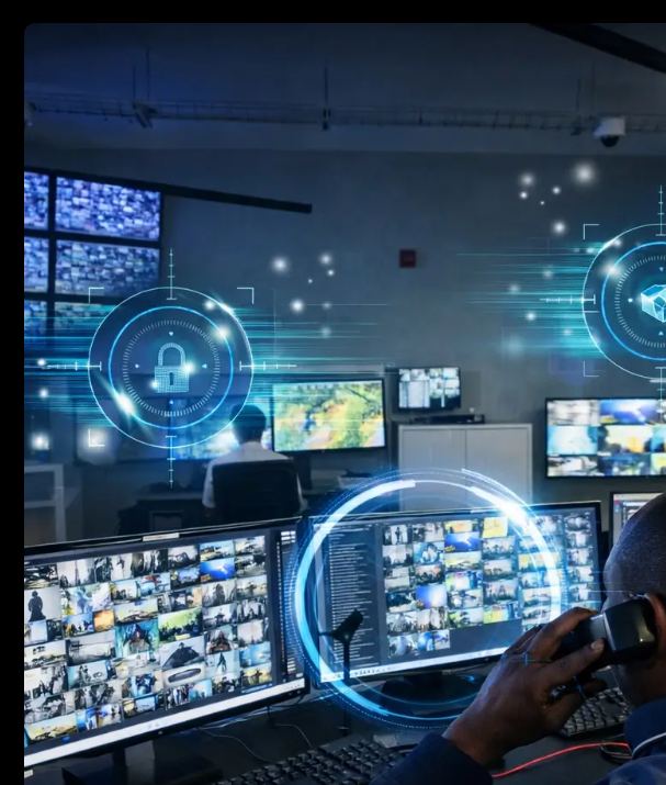 CCTV monitoring control room
